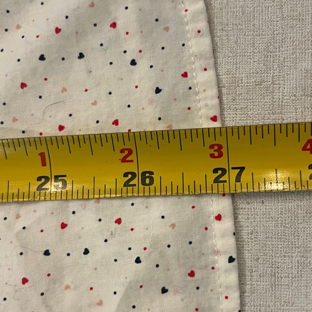 Levi's Cream mini heart graphic Button Down Shirt. GUC! - Picture 7 of 7